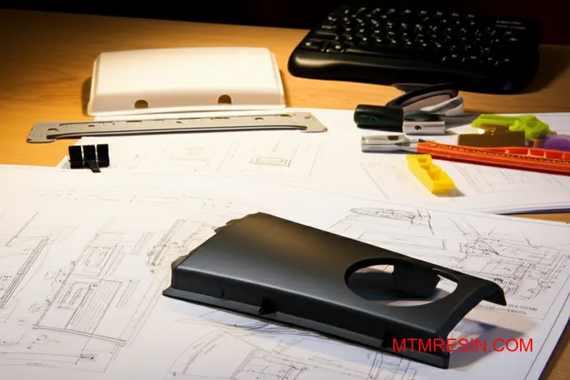 Diagramme d'ingénierie montrant les stratégies optimales de placement des portes pour les applications de moulage par injection du mélange Cycoloy PC/ABS