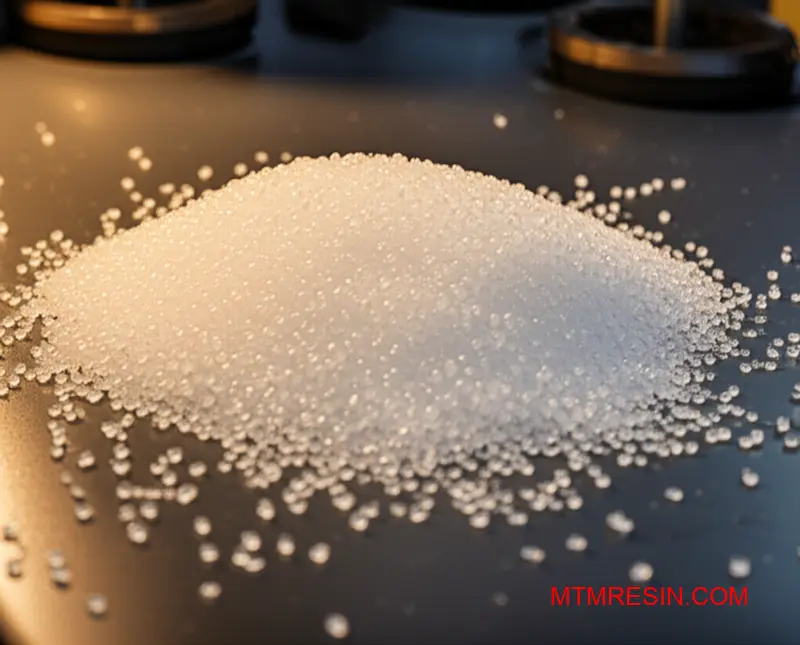 Diverse Zytel nylon kunststofkorrels waaronder PA66, HTN en FR kwaliteiten gebruikt voor spuitgietproeven.