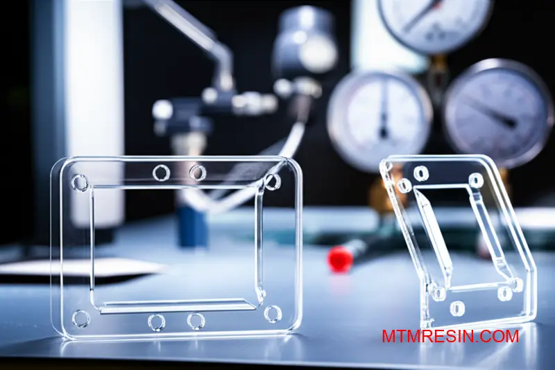 High-quality polycarbonate components showcasing optimal injection molding parameters and temperature control for superior part quality