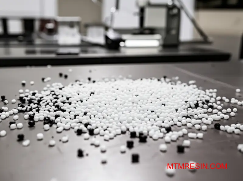 High-grade acetal resin pellets displaying superior quality and consistency for precision injection molding applications