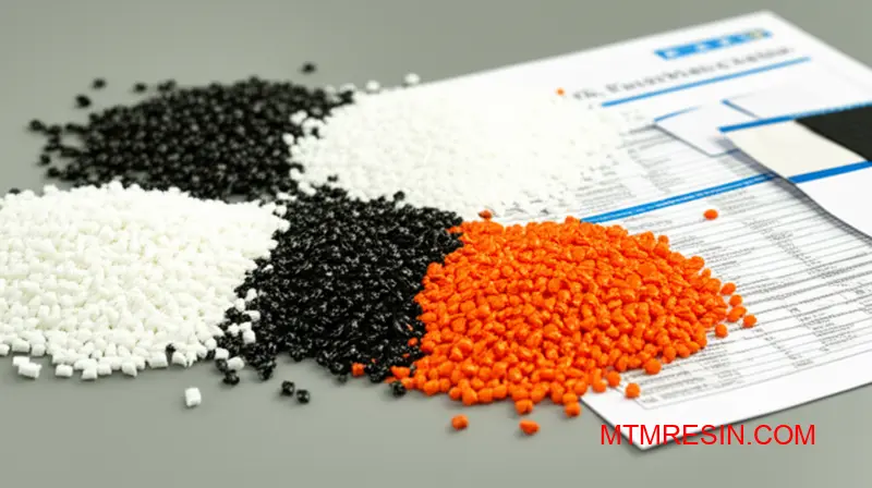 Plusieurs qualités de granulés de plastique ABS présentant les options de matériaux polymères Toray pour les applications d'ingénierie